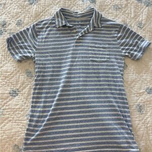 Crewcuts Light Blue and White Striped Polo Shirt